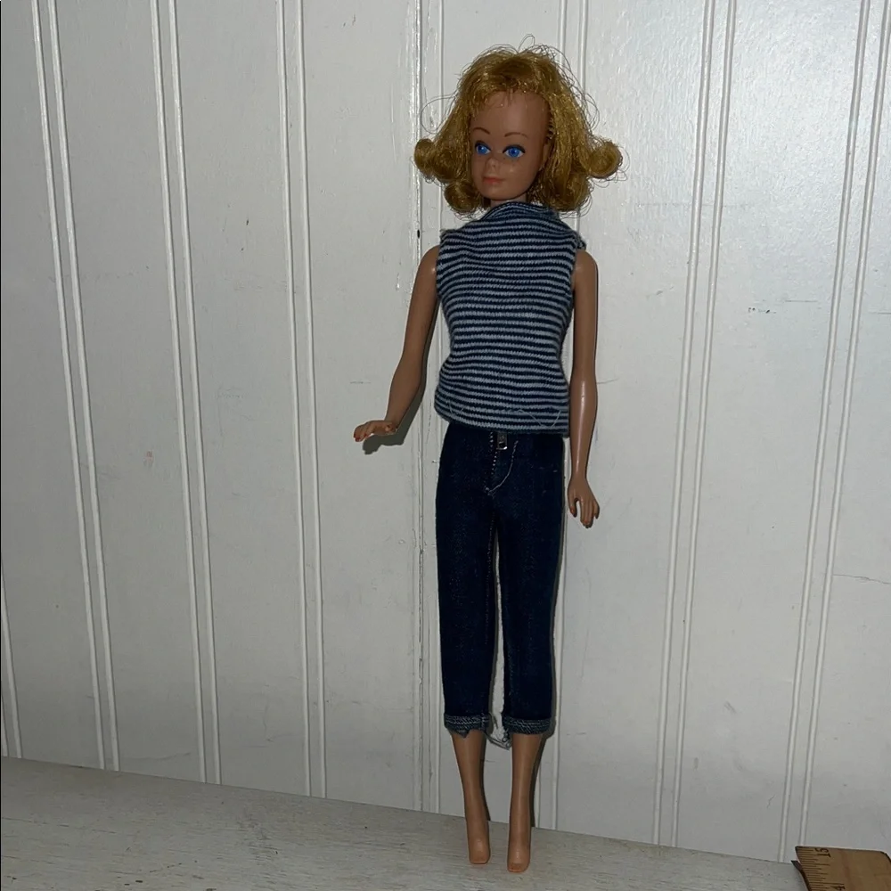 1958 Midge freckles Barbie doll Japan strawberry blonde